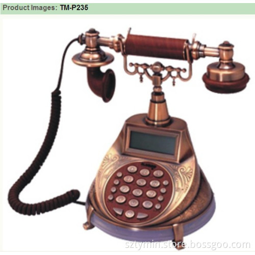 Retro style antique telephone noble symbol